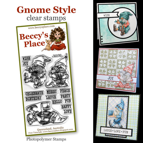 gnome style stamp set beccy's place