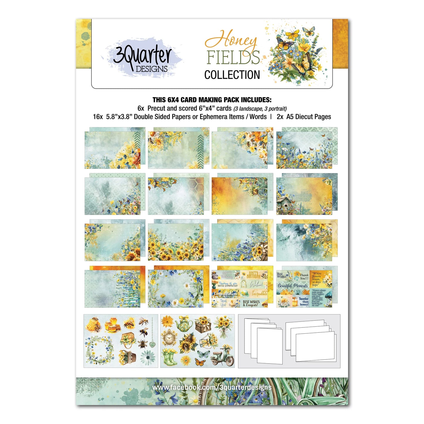 3Quarter Designs / Honey Fields