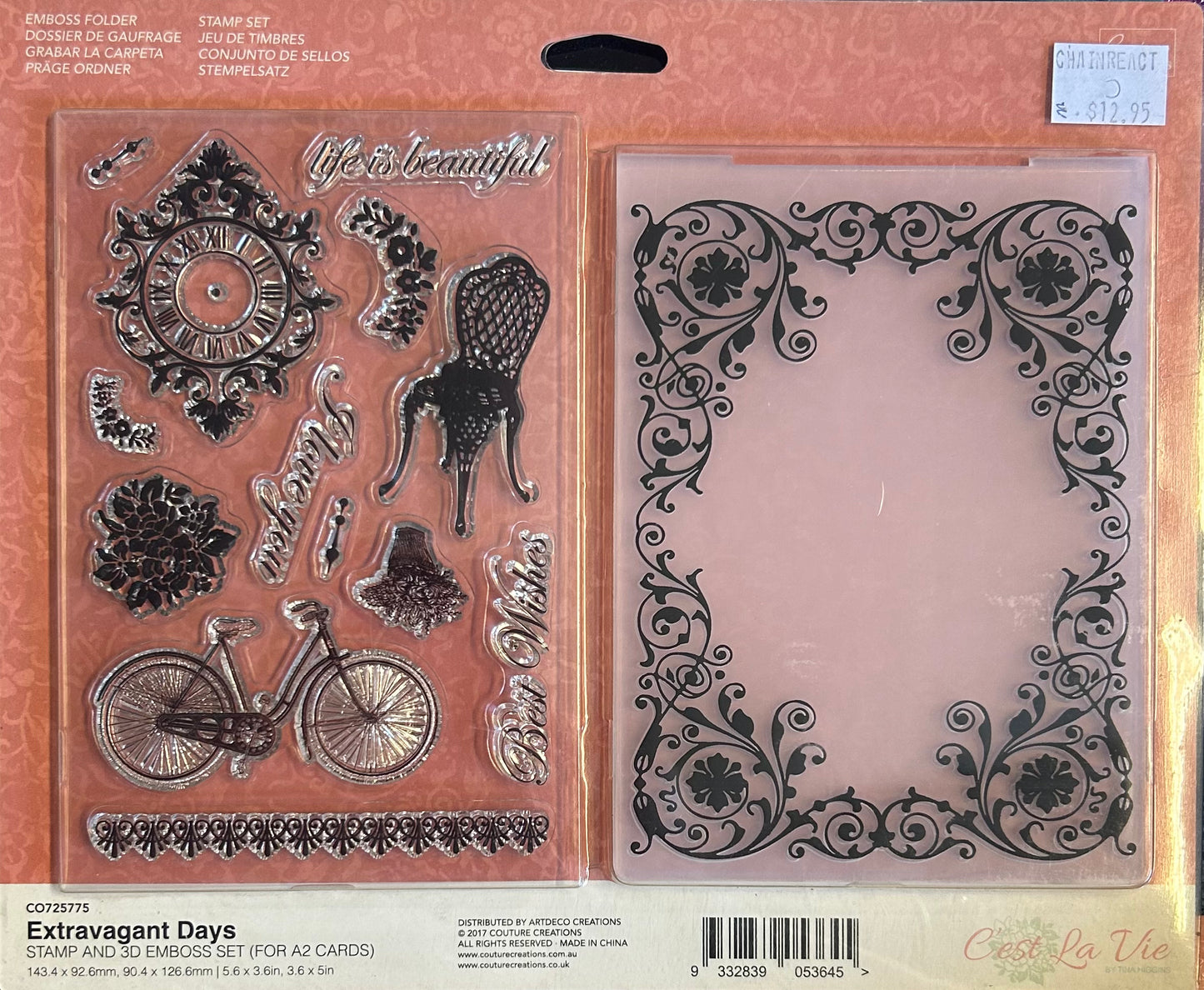 Stamp & Emboss Set / C'est La Vie / Extravagant Days