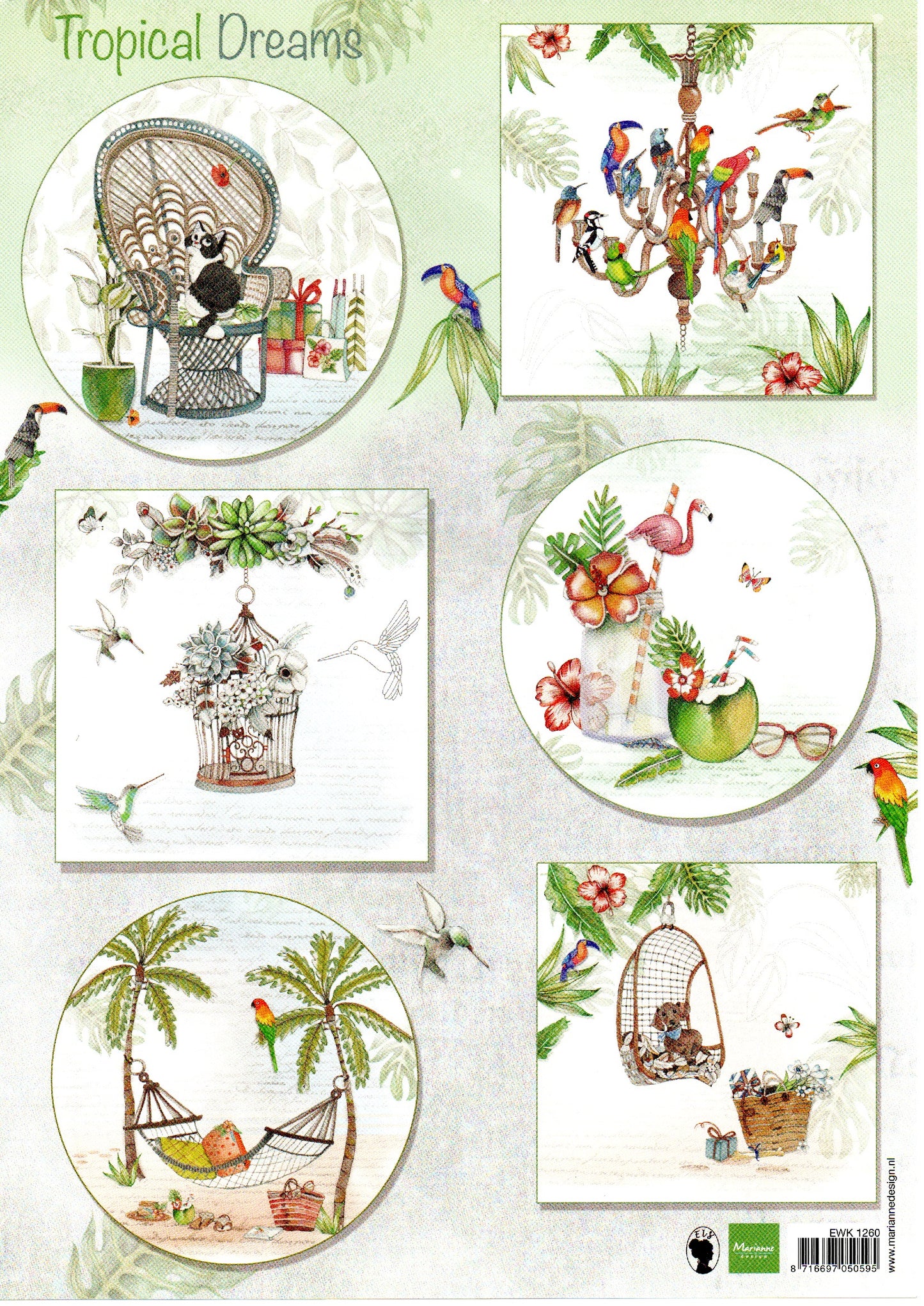 tropical dreams topper sheet