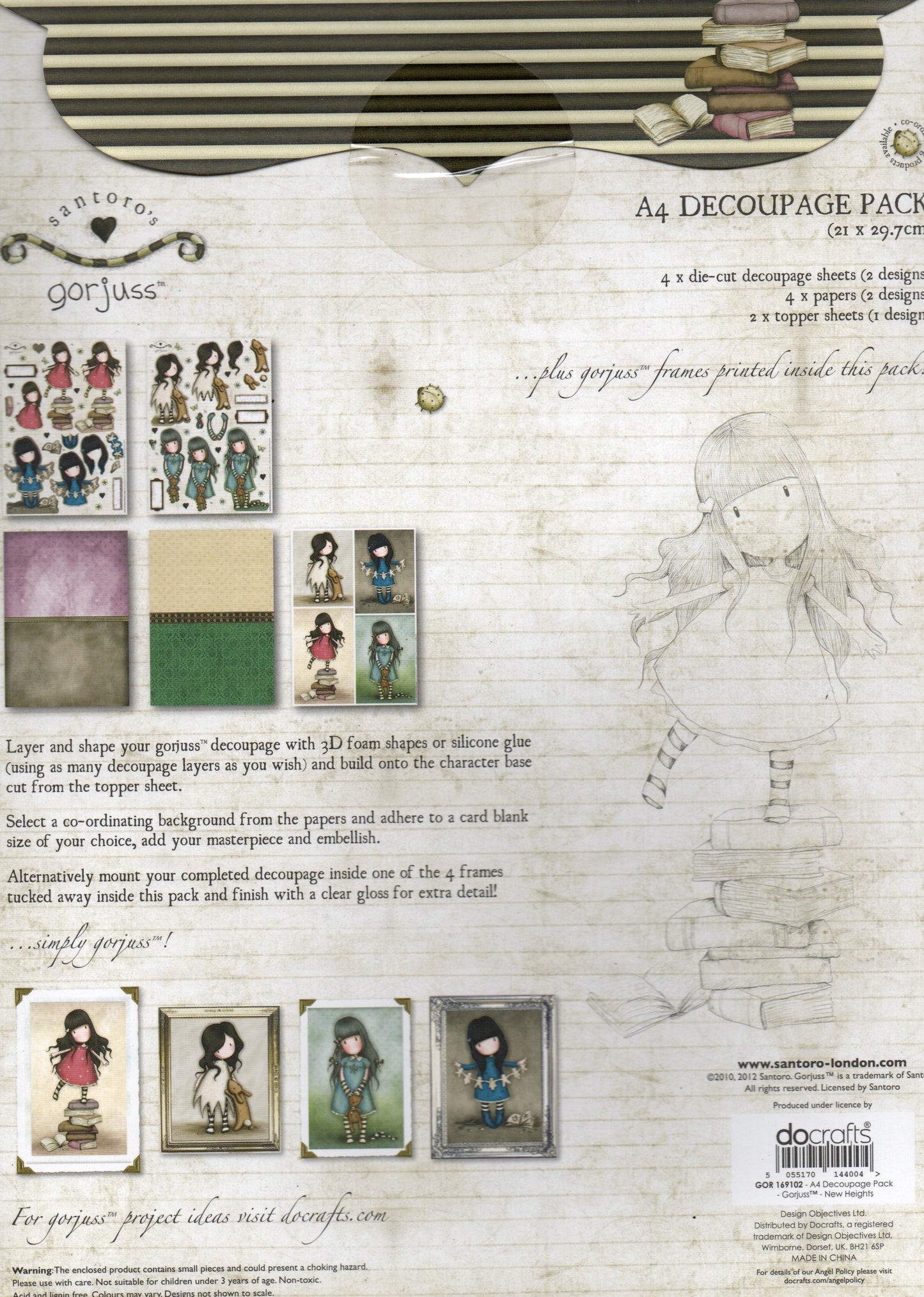 Gorjuss A4 Decoupage Pack / Simply Gorjuss