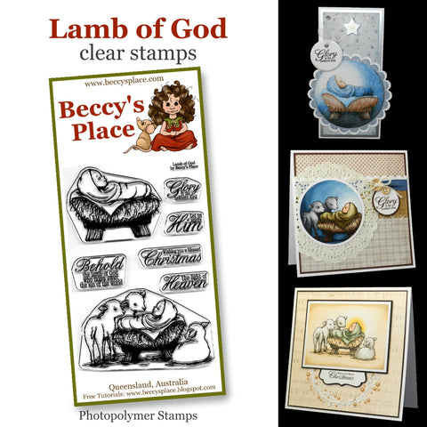 Beccy's Place - Lamb of God, Clear Stamp Set