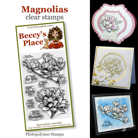 magnolias stamp set beccy's place