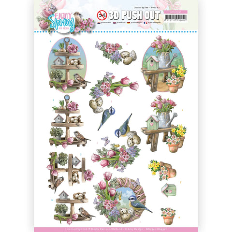3D Diecut Sheet - Amy Design / Enjoy Spring / Spring Decorations