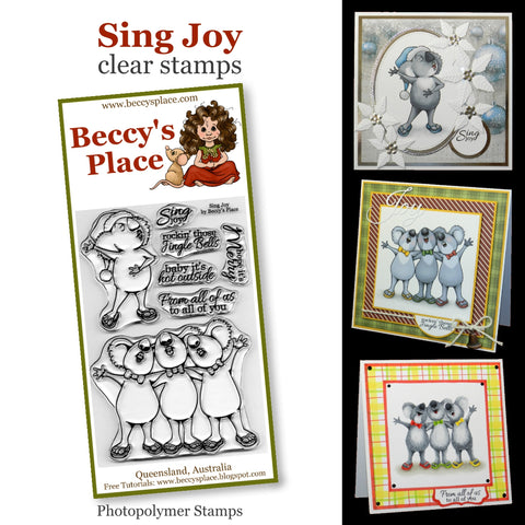 Beccy's Place - Sing Joy, Clear Stamp Set