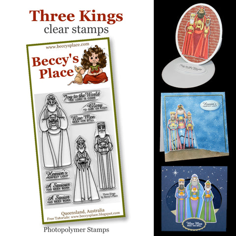 Beccy's Place - Three Kings, Clear Stamp Set