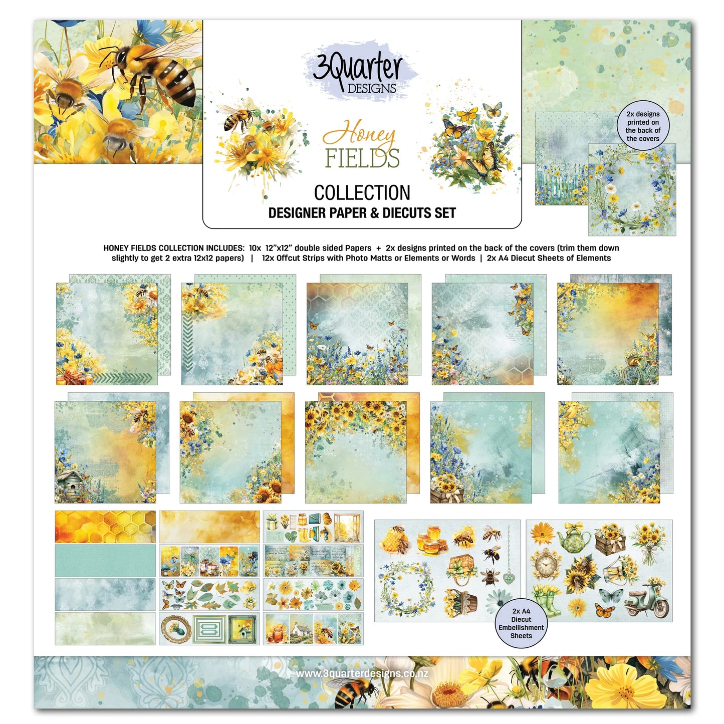 3Quarter Designs / Honey Fields