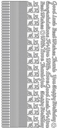 Occasions Greeting & borders, Gold