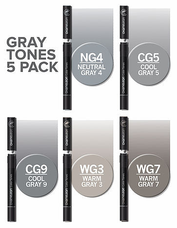 Chameleon 5 Pen Set - Gray