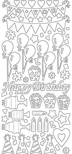Birthday design, gold