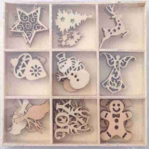 Wooden Embellishments / Christmas #1