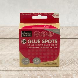 Adhesive - Glue Spots, 3D 75 pieces 1/2" wide