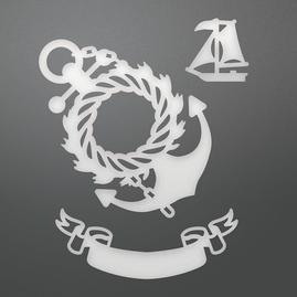 Couture Creations / Wreathed Anchor & Banner