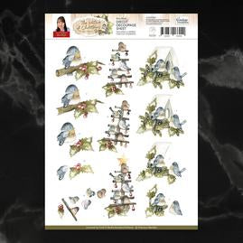 3D Diecut sheet - Precious Marieke / Blue Birds