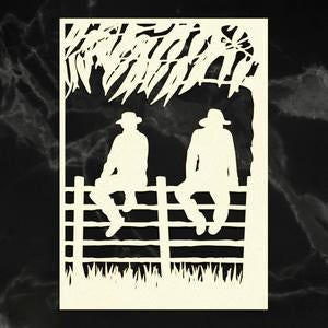 Chipboard - Sitting on the Fence 5x7