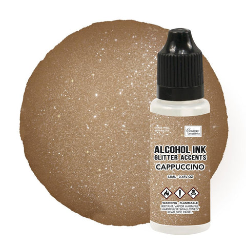 Alcohol Ink Glitter Accents - Cappuccino