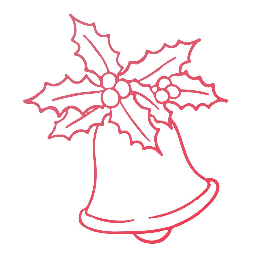 holly & bell mini stamp