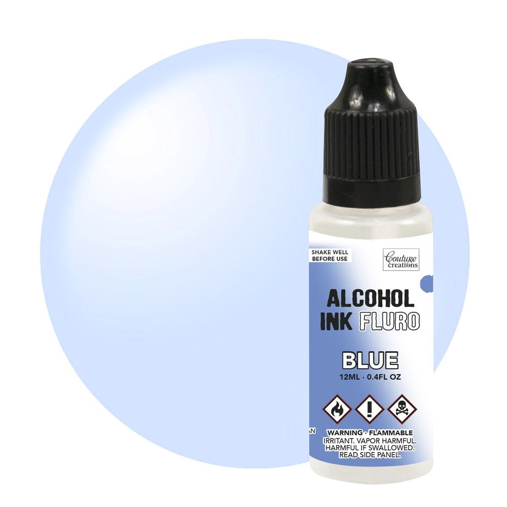 Alcohol Ink fluro blue, also available in a range of colours as well as metallic and glitter effects