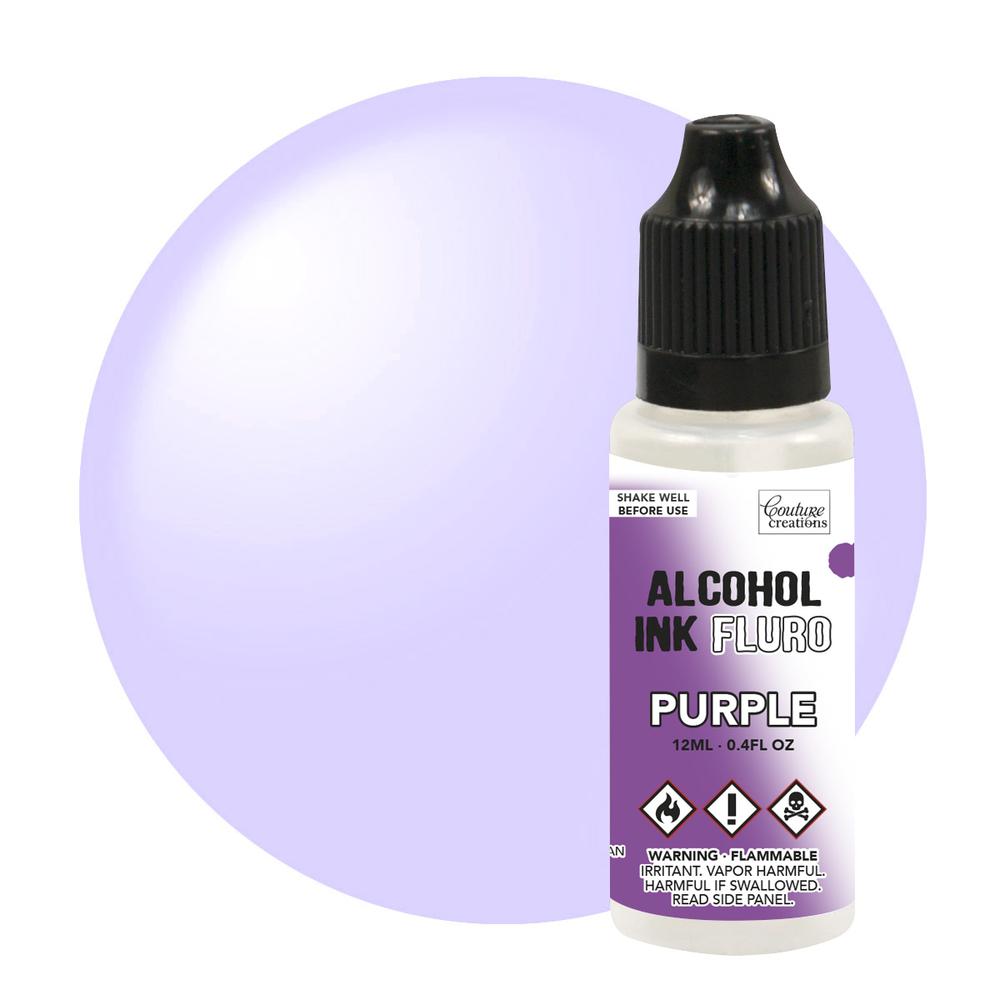 Alcohol ink fluro purple, available in other colours as well as glitter and metallic effects
