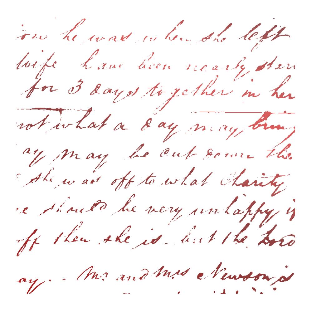 mini stamp, friendly script, $2