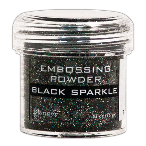 Embossing Powder / Black Sparkle
