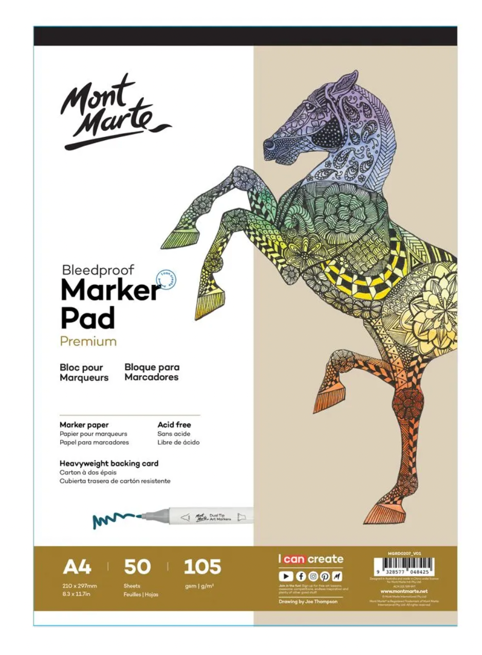 Bleedproof Marker Pad A4