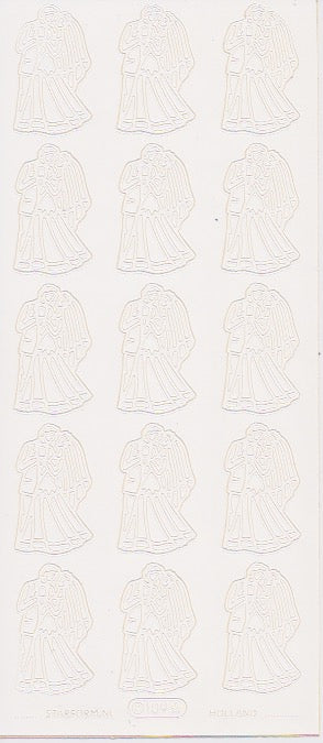 Bride & Groom, white