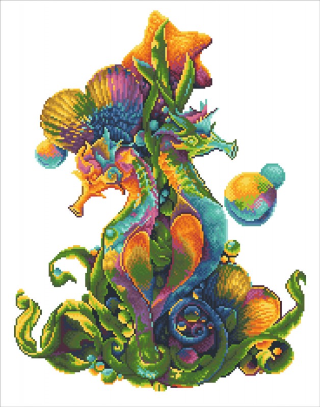 Diamond Dotz Sea Horses