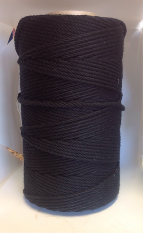 Cotton Rope 4.5mm - 1kg Black