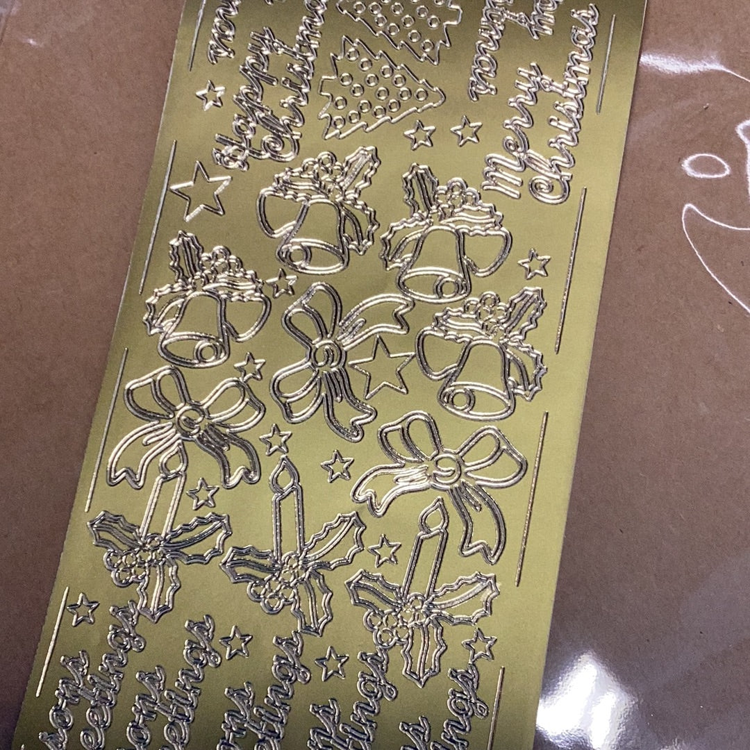 Christmas Greetings & Accents - Gold