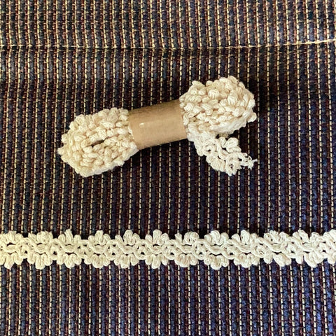 18mm ivory cream heavy cotton lace trim, multi media lace, journal, keepsake