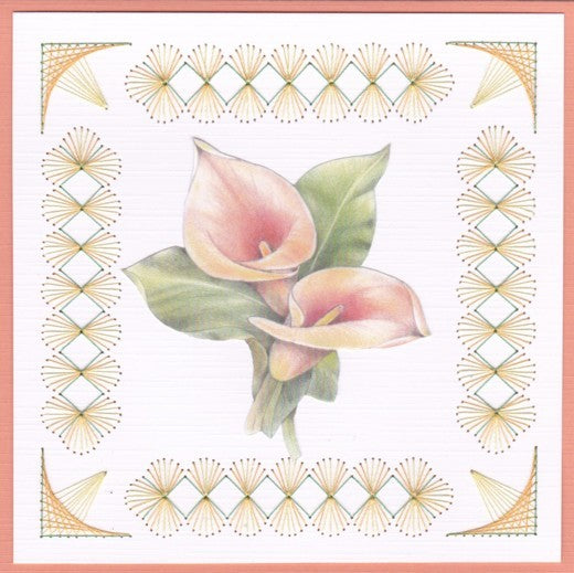 Stitch & Do Embroidery Card Kit #84 - Yellow Flowers