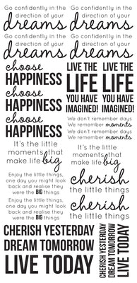 Acetate Sticker Sheet - Life