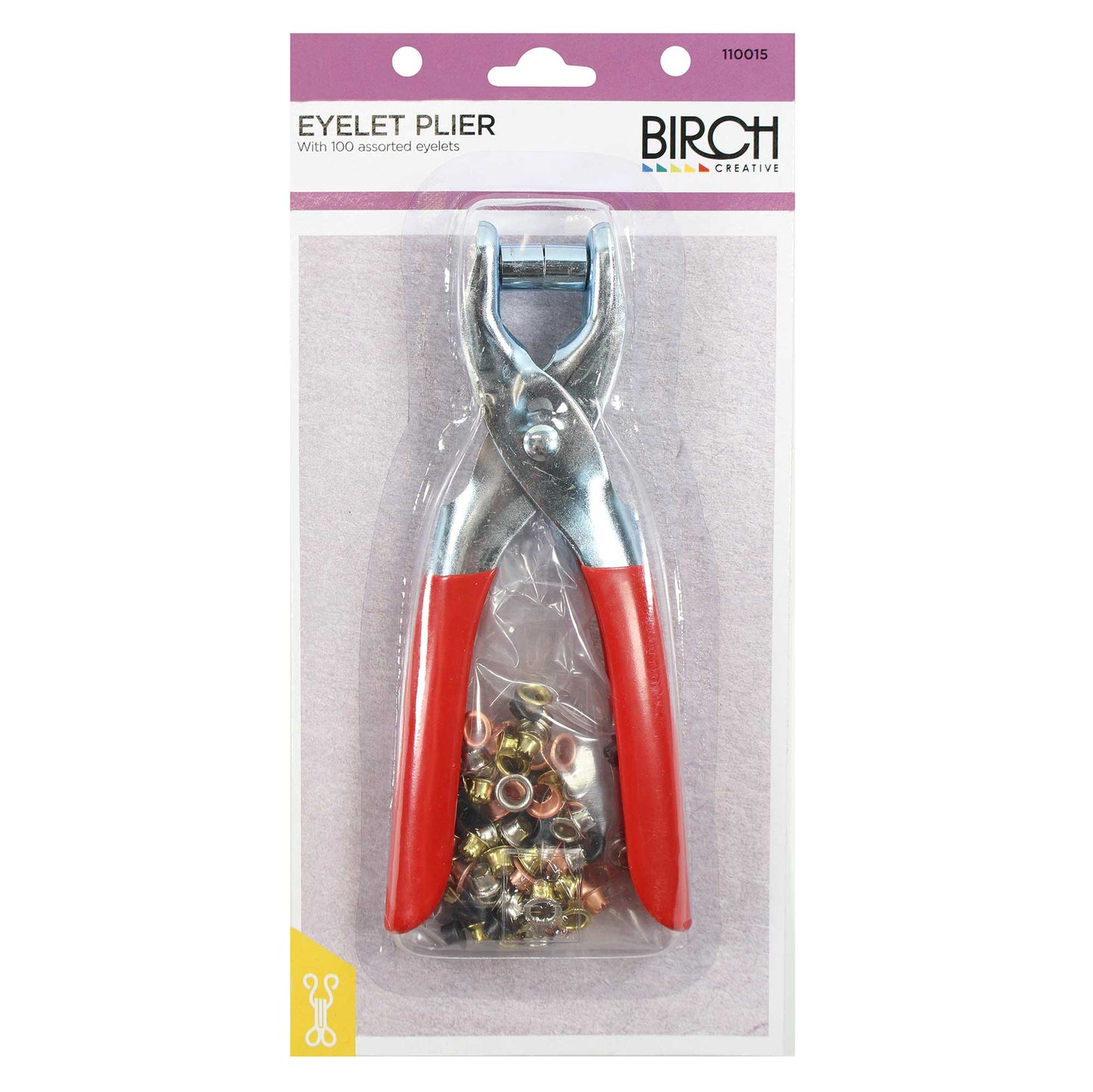 Eyelet Pliers - with 100 asst eyelets