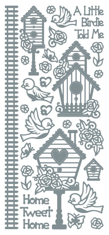 Birds & Birdhouses, Silver