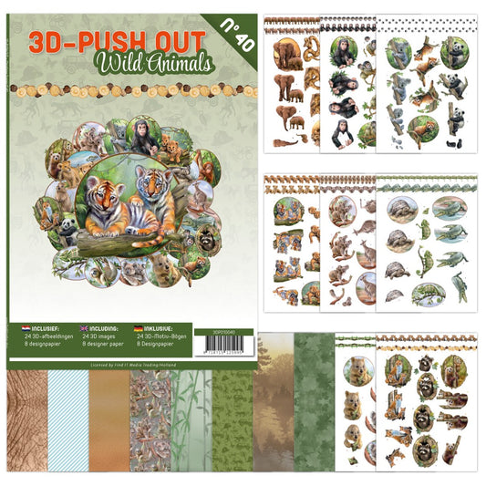 3D Push out Book #40 / Wild Animals