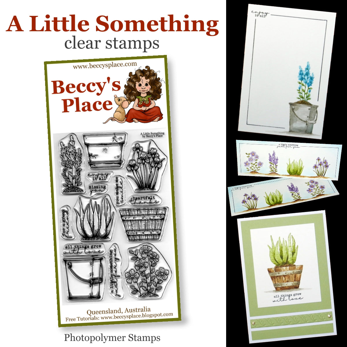 Beccy's Place - A Little Something, Clear Stamp Set