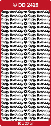 Happy Birthday Small / Gold