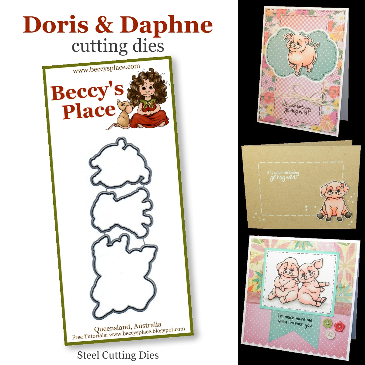 Beccy's Place - Doris and Daphne, Clear Stamp Set