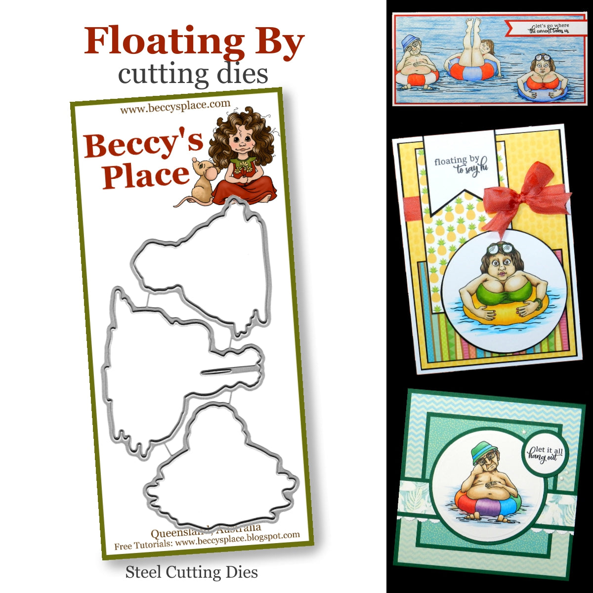 Beccy's Place - Floating By, Clear Stamp Set