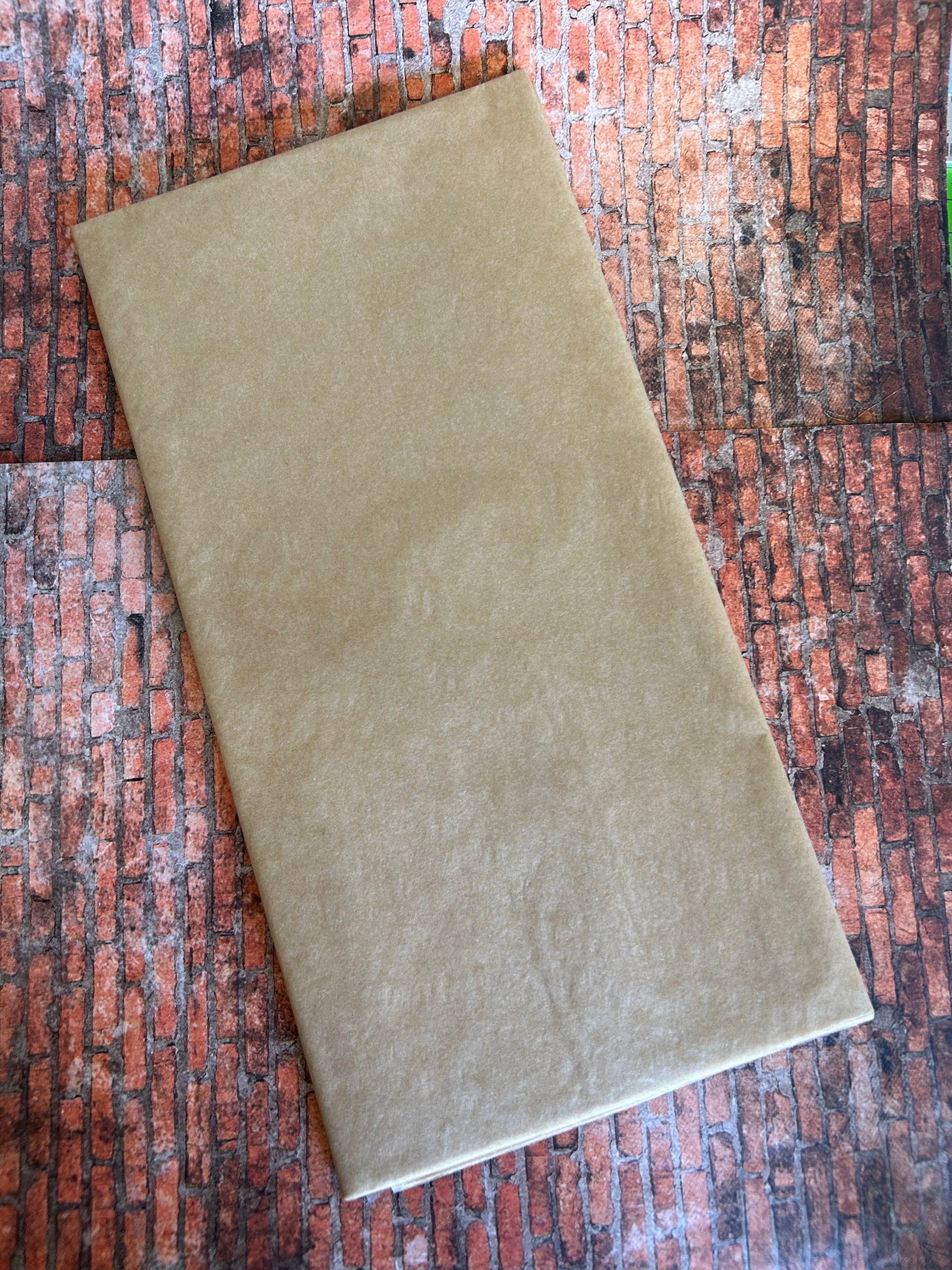 light brown tissue paper