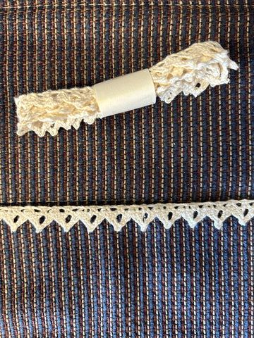 Cotton Lace Trim / Ivory 13mm