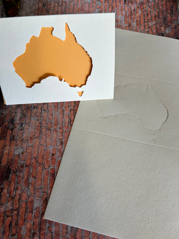 3 Panel Card with Australia Die cut