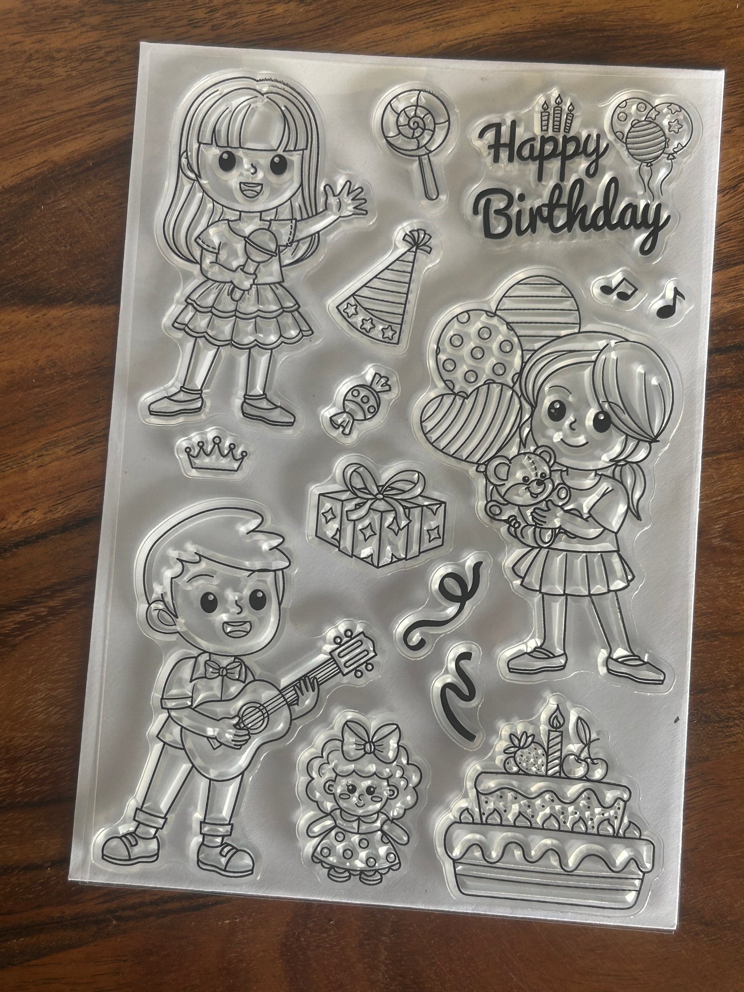 Party kidz stamp set, set of 15