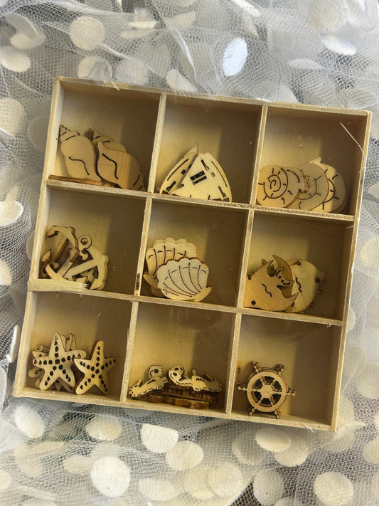 Wooden Embellishments / Sealife 1