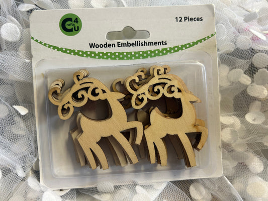 Wooden Embellishments / Reindeer