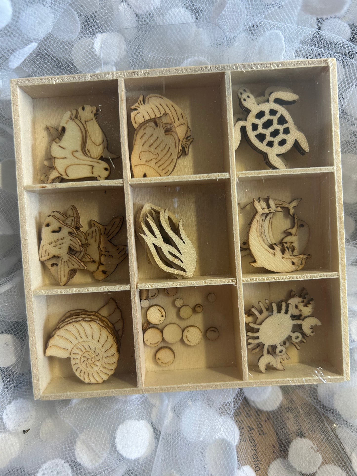 Wooden Embellishments / Sealife 2