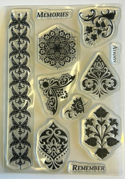Damask Collection Stamp Set