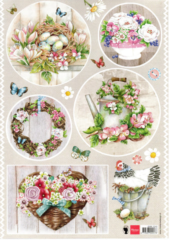 Marianne Design - Topper Sheet, Country Style Flowers
