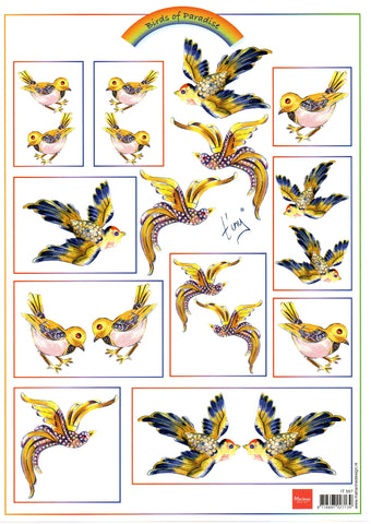 Marianne Design - Topper Sheet / Birds of Paradise #557